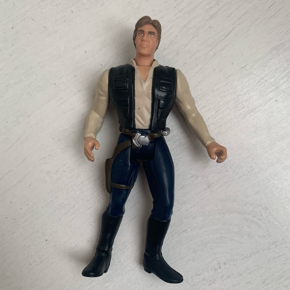 Vintage 1995 Kenner Star Wars Power of the Force Han Solo 3.75” Figure Loose